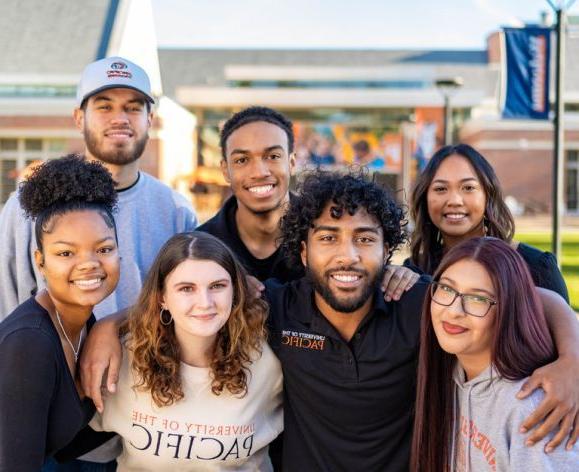 Group of students outside the DUC